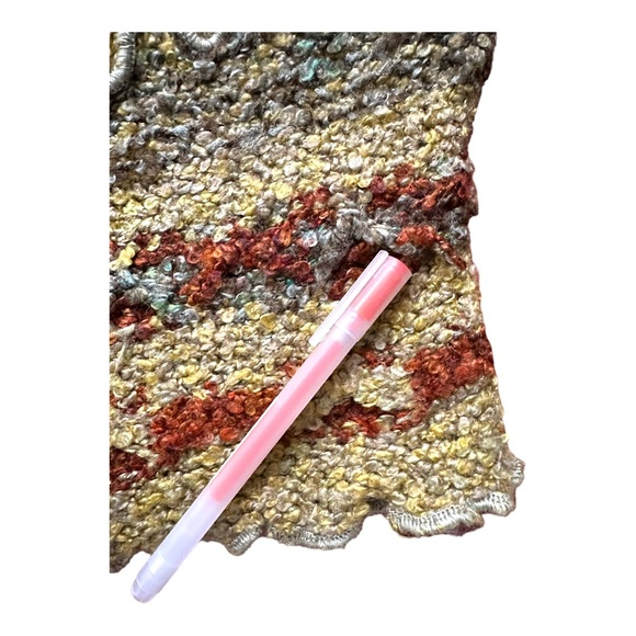 Mirasati Paris Green Multicolor Asymmetrical Sweater Size M - Picture 11 of 12